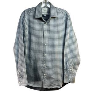 Ben Sherman Tailored Slim Fit Button Front Shirt Men's Medium 15 1/2 32/33 Blue